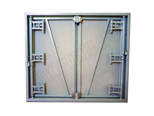 Люк под плитку Нажимной Железяка, 2 створки Люк под плитку Нажимной Железяка, 2 створки