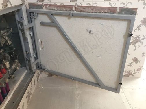 Люк под плитку Нажимной Железяка 800*1100 Люк под плитку Нажимной Железяка 800*1100